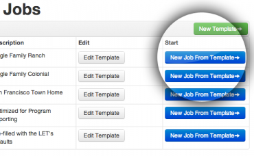 Create job from template